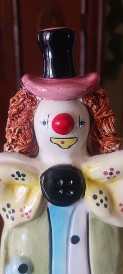 Vintage Enesco Clown Money Bank 1984