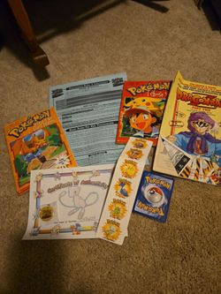 Pokemon lot with the mew authenticity certificate