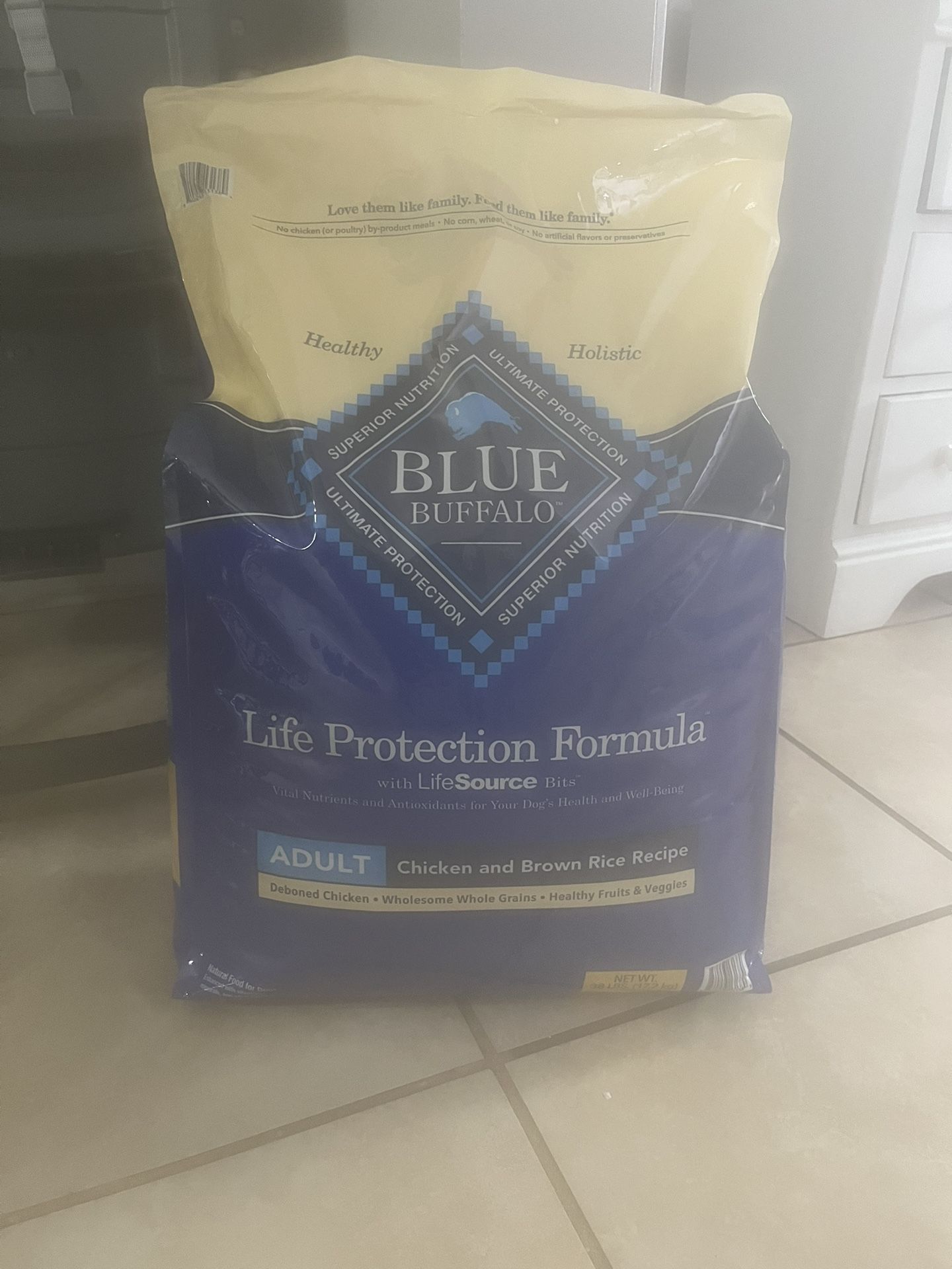 blue buffalo life protection dog food 38lb