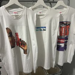 Supreme x Emilio Pucci Box Logo White T-shirt Bundle Size L