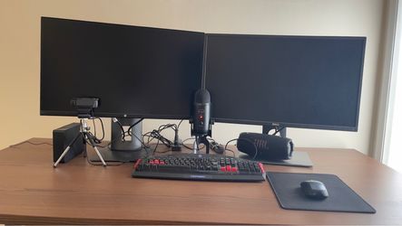 Two 27” IPS Monitors – Dell P2717H + HP Z27n QHD