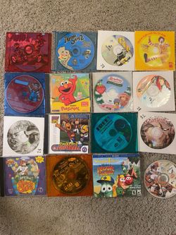 🚨REDUCED Vintage Kids PC Games & CDs Lot –  Pajama Sam,  Elmo, VeggieTales & More