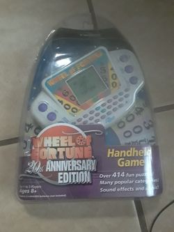 Wheel of fortune handheld game