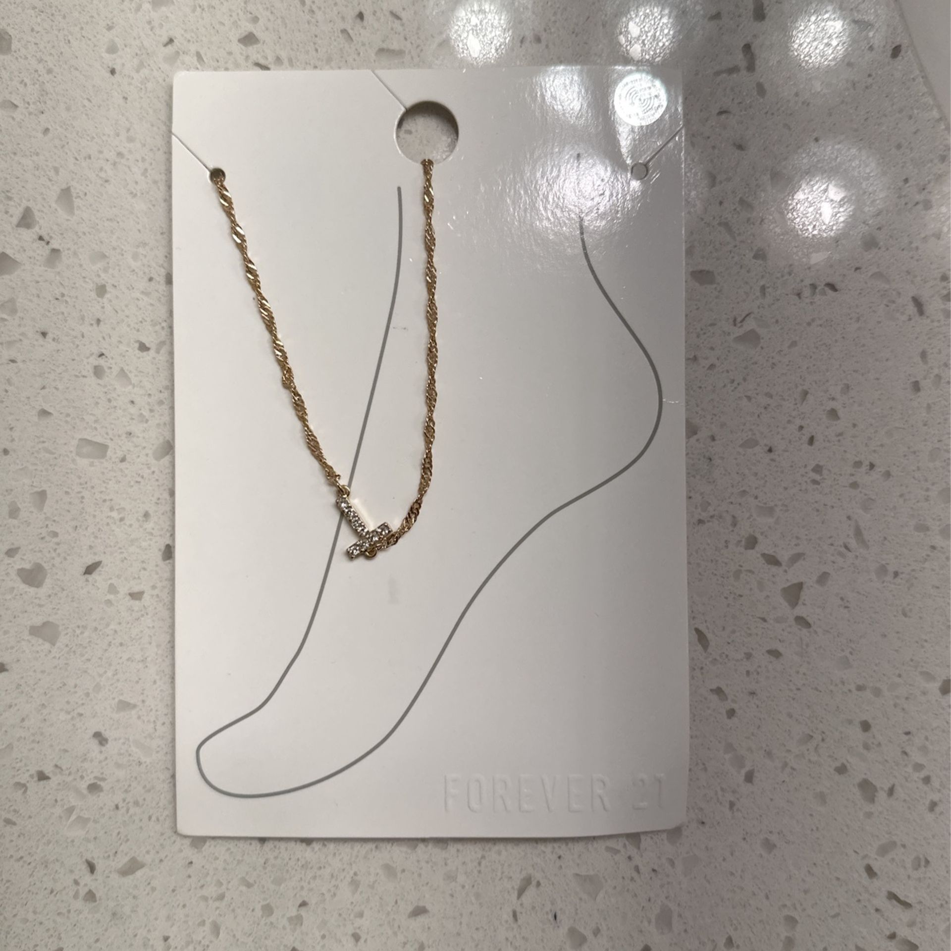 Forever 21 Fashion Jewelry ( Anklet & Necklace With “CANCER “zodiac Sign Charm