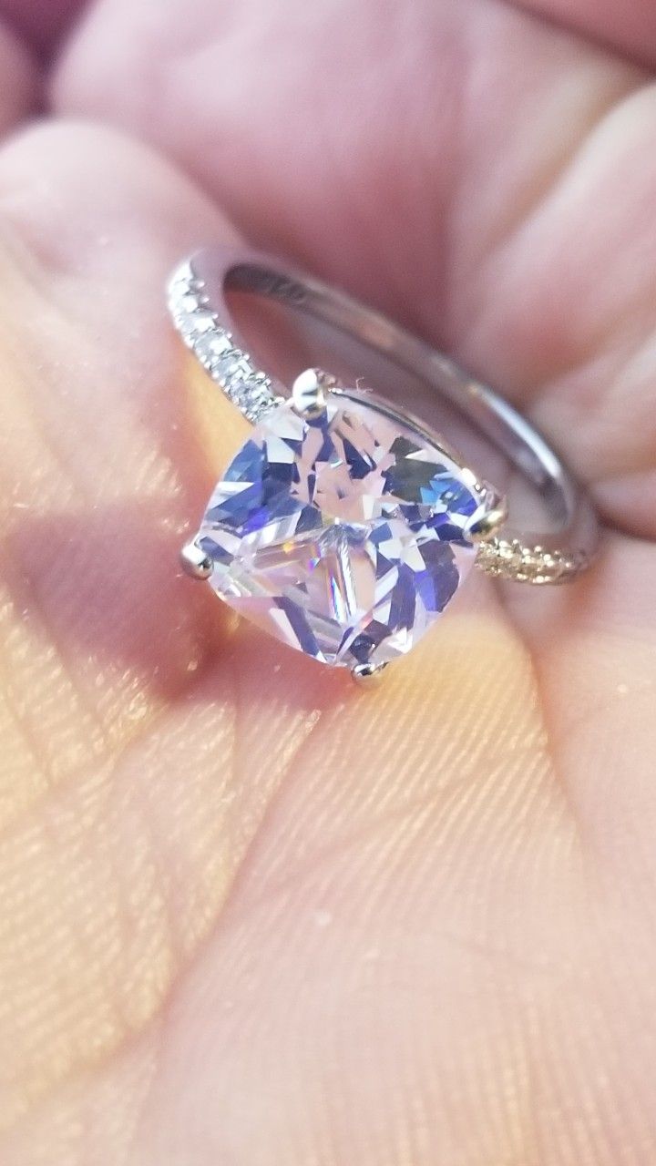 Gorgeous Cushion cut Women's Wedding Engagement Bridal ring Size 9