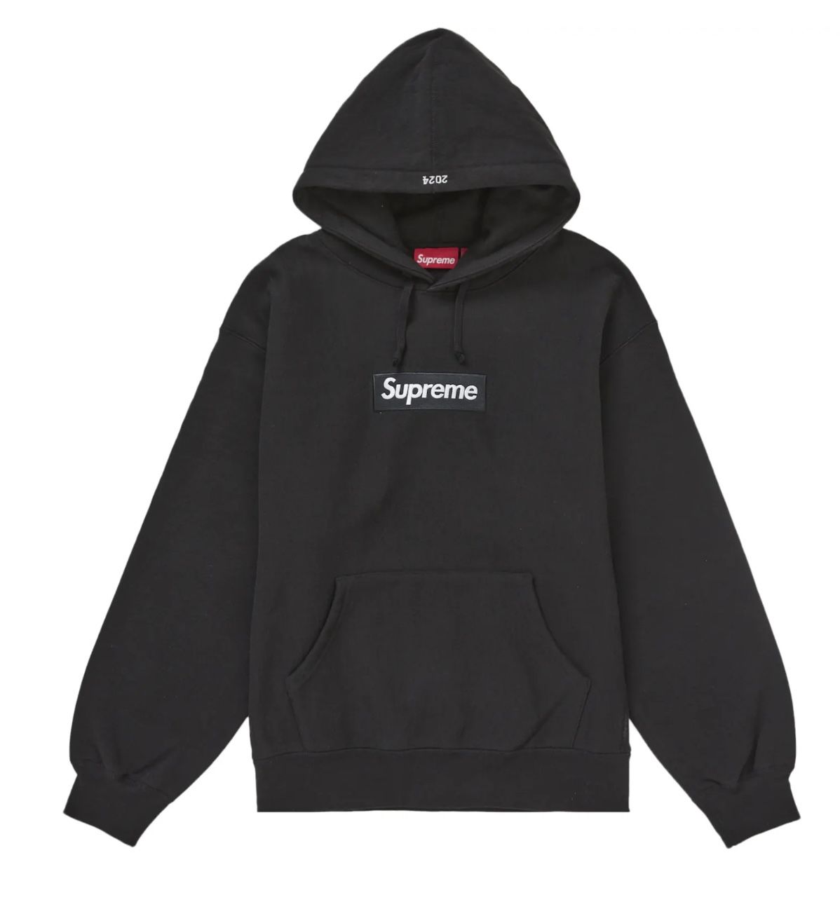 Supreme Box Logo Black Hoodie Size Large