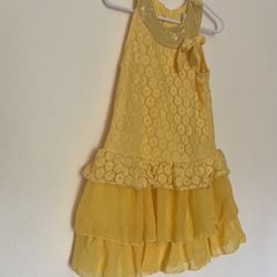Baby Girls 4T Yellow Spring Dress