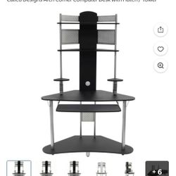  Corner Computer Desk with Hutch / Tower