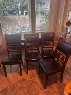 Dining room table and chairs