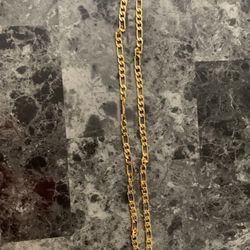$45 OBO Gold Plated Necklace 26”