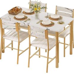  Dining table set for 4, 