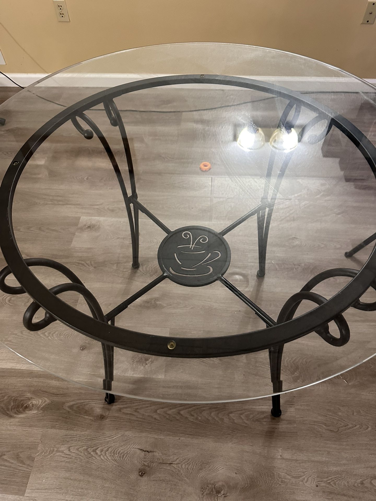 Round Glass Table