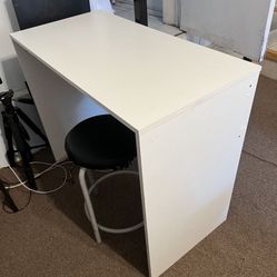 White desk