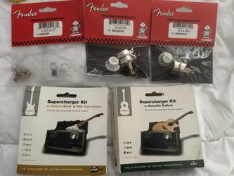Guitar Lot Fender Replacement Knobs And GraphTech Super Charger Kits Kit B And Kit C New Old Stock