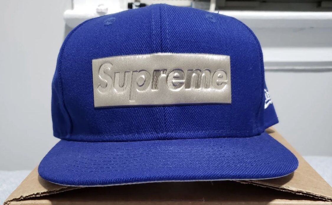 Supreme metallic box logo 7 3/8