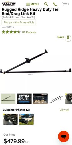 Jeep HD Tie Rod & Drag Link Kit