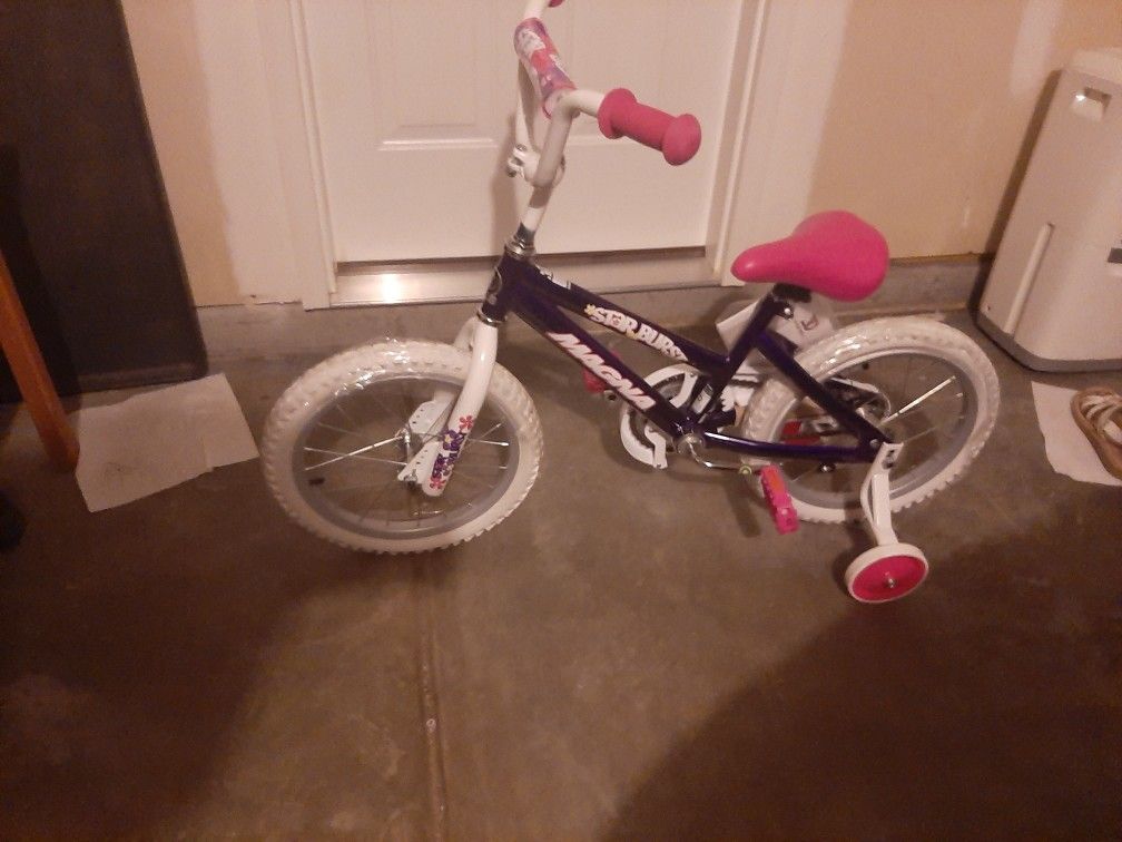 Magna Girls Kid Bike With Training Wheels