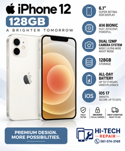 iPhone 12 Unlocked 128GB, We are Physical Store With Warranty.