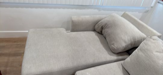 $5000 couch from Living Spaces. 4–piece.