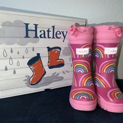 $60 Harley Kids Sherpa Lined Rain Boots Sz.6