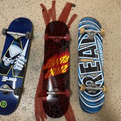 2 skateboards 