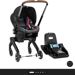 Evenflo Shyft DualRide Travel System with Carryall Storage - Sylva Pink