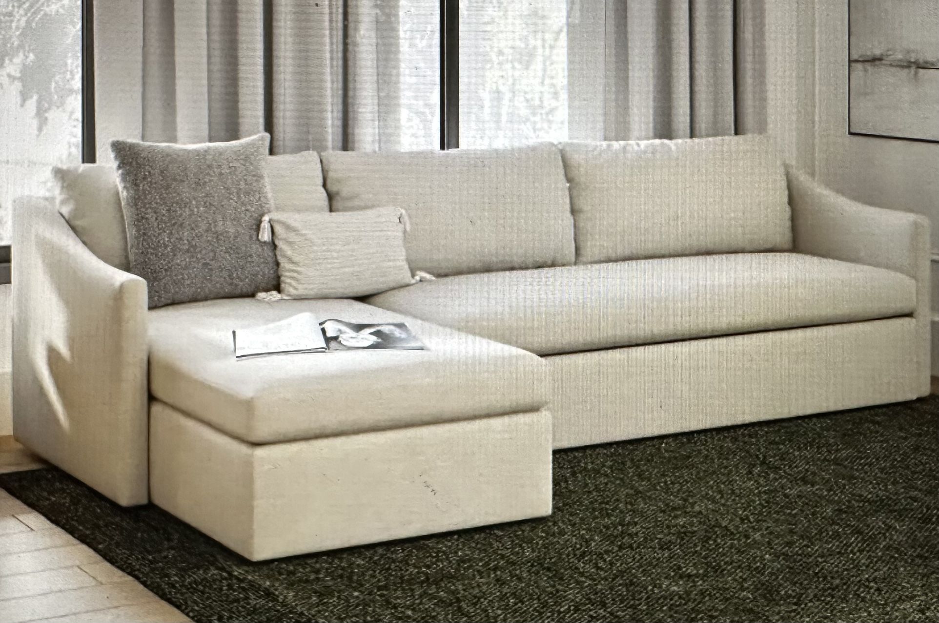 🛋️ ARTICLE Olsen Ratine Ivory Left SOFA SECTIONAL - SALE ~30% Off