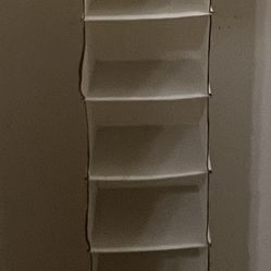 eight compartment hanging shoe or clothing storage for closet