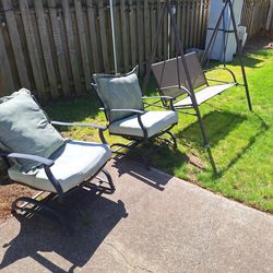 Chairs and a swing free