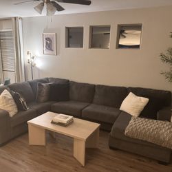 Grey large Ashley furniture sectional couch