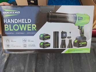YANXZAO 21V Cordless Leaf Blower, 2 Batteries & Charger