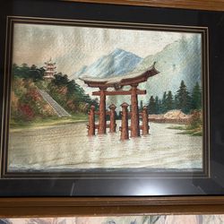 Framed Japanese Picture