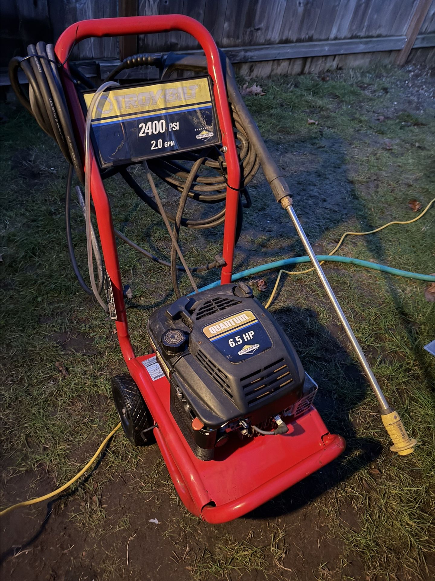 Troy  Bilt Pressure Washer 2400 PSI
