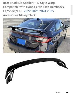 Rear Spoiler for Honda Civic 