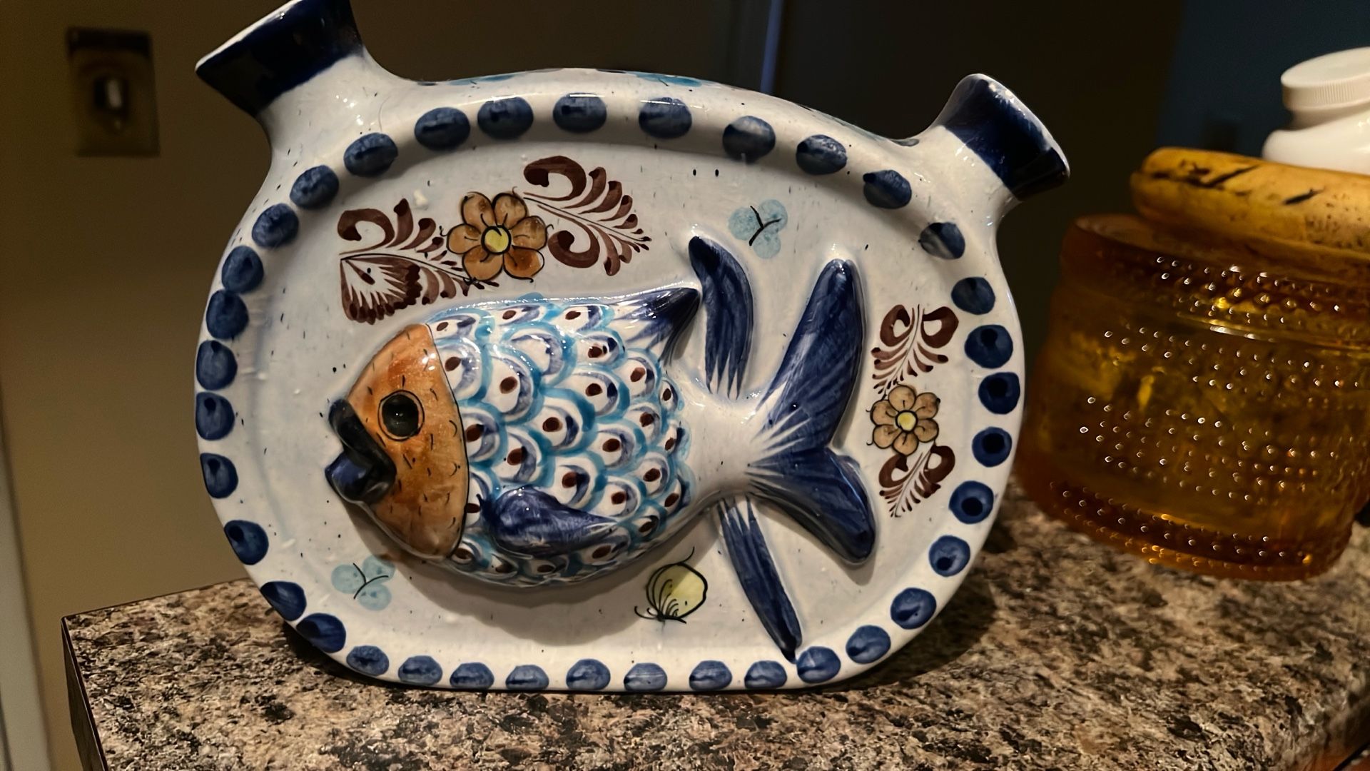 Talavera  Fish 🐠 Pottery Vase 