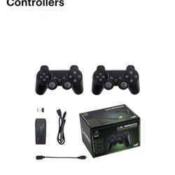 Retro Game Console 64GB Plug & Play Stick with 20000+ Games and 2 Wireless Controllers