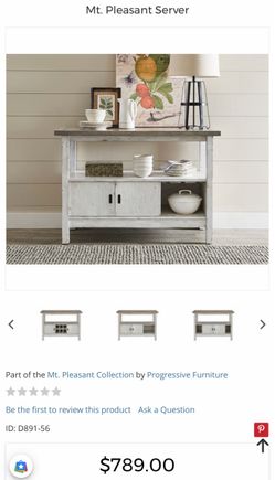 Mt. Pleasant Server table
