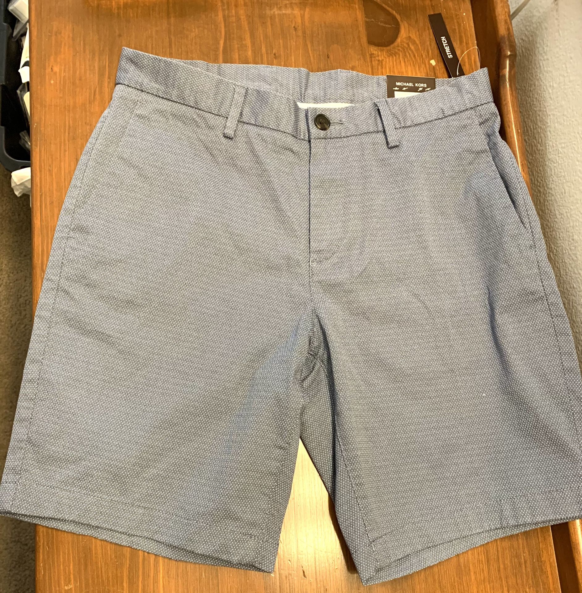 Michael Kors Mens Flat Front Shorts Size 30W