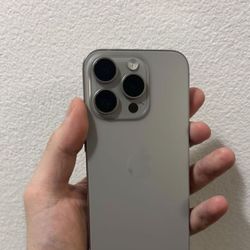 Apple iPhone 15 Pro T-Mobile METRO PCS mint Mobile Simple Mobile 128gb Great Condition Natural Color