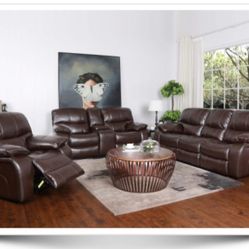 3 PIECE RECLINING SETS! LIMITED INVENTORY! SOFA LOVESEAT SETs $1099! WE SELL FOR LESS