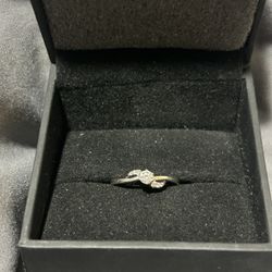 KAY Lab-Grown Diamonds Round-Cut Swirl Promise Ring 1/5 ct tw 10K White Gold