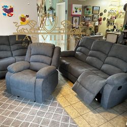 Reclining 3 Pieces New 