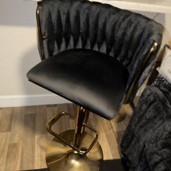 Velvet Barstools Set Of Two