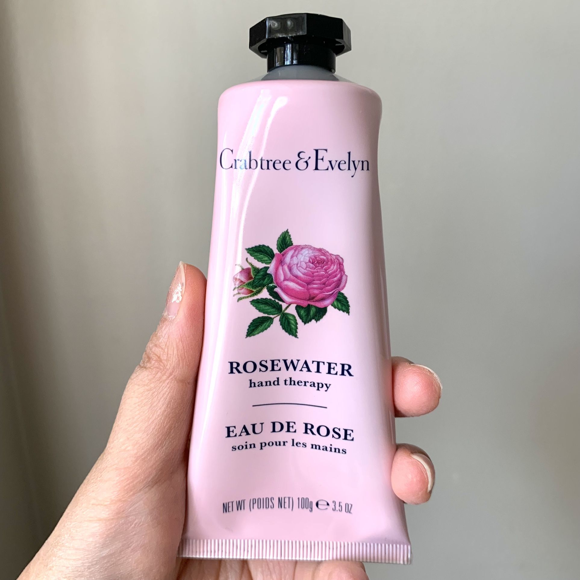 New Crabtree & Evelyn Rosewater Hand Therapy 100g 3.5 oz