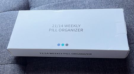 Weekly Pill Organizer 3 Times A Day (Blue)