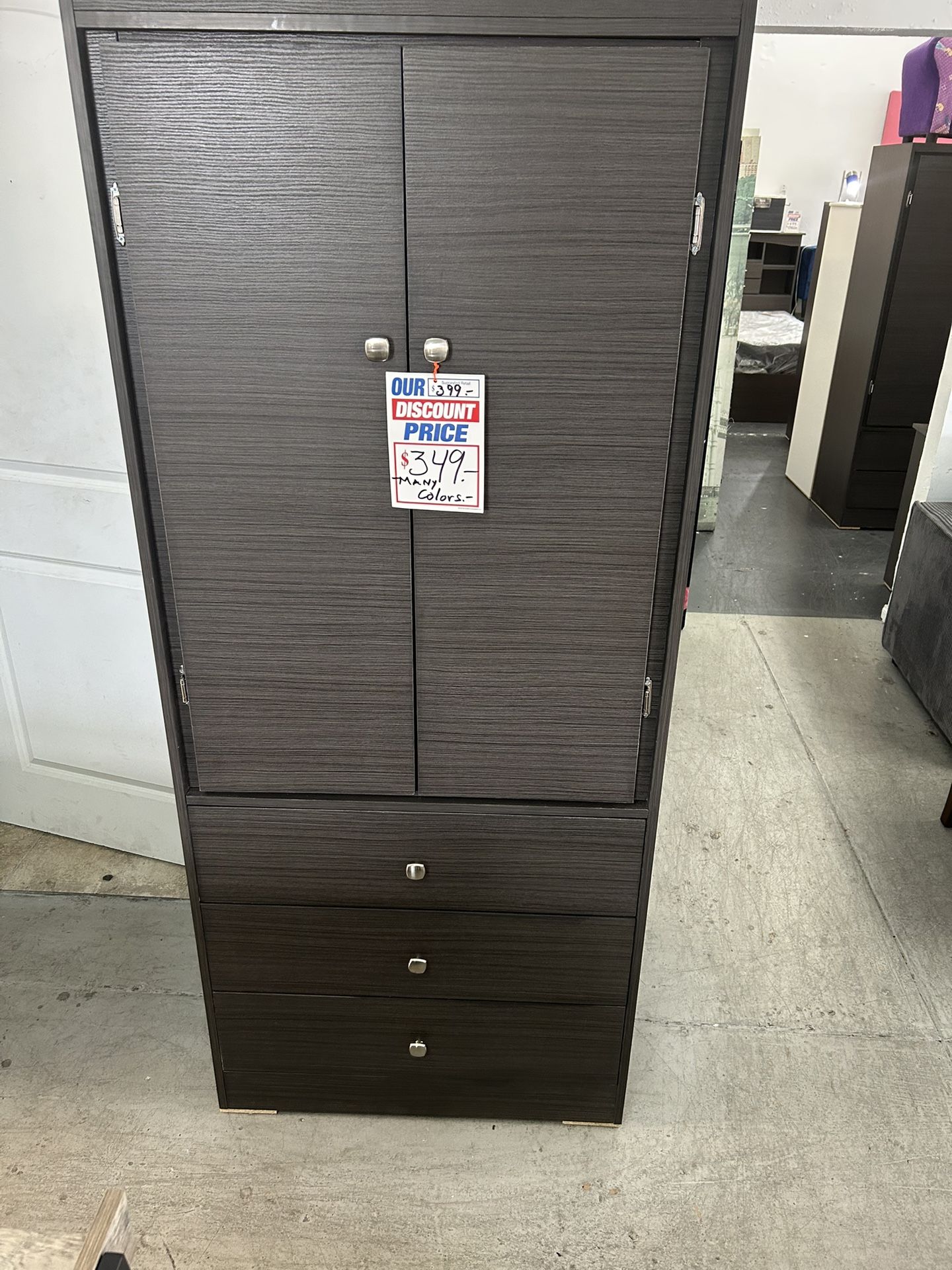 3 Drawers Wardrobe Closet Available In Different Colors 