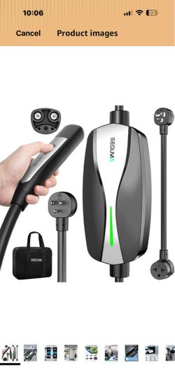 Level 1/2 Tesla Charger, ETL Certified NACS Charger 12A/16A 25FT Extension Cord, Dual Plugs 120V NEMA 5-15 & 240V NEMA 6-20 Adapter, NACS Connector, P