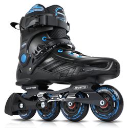 BlackBlue Unisex Racing Inline Skates with CNC Aluminum Frame Professional Fitness 85A Wheels