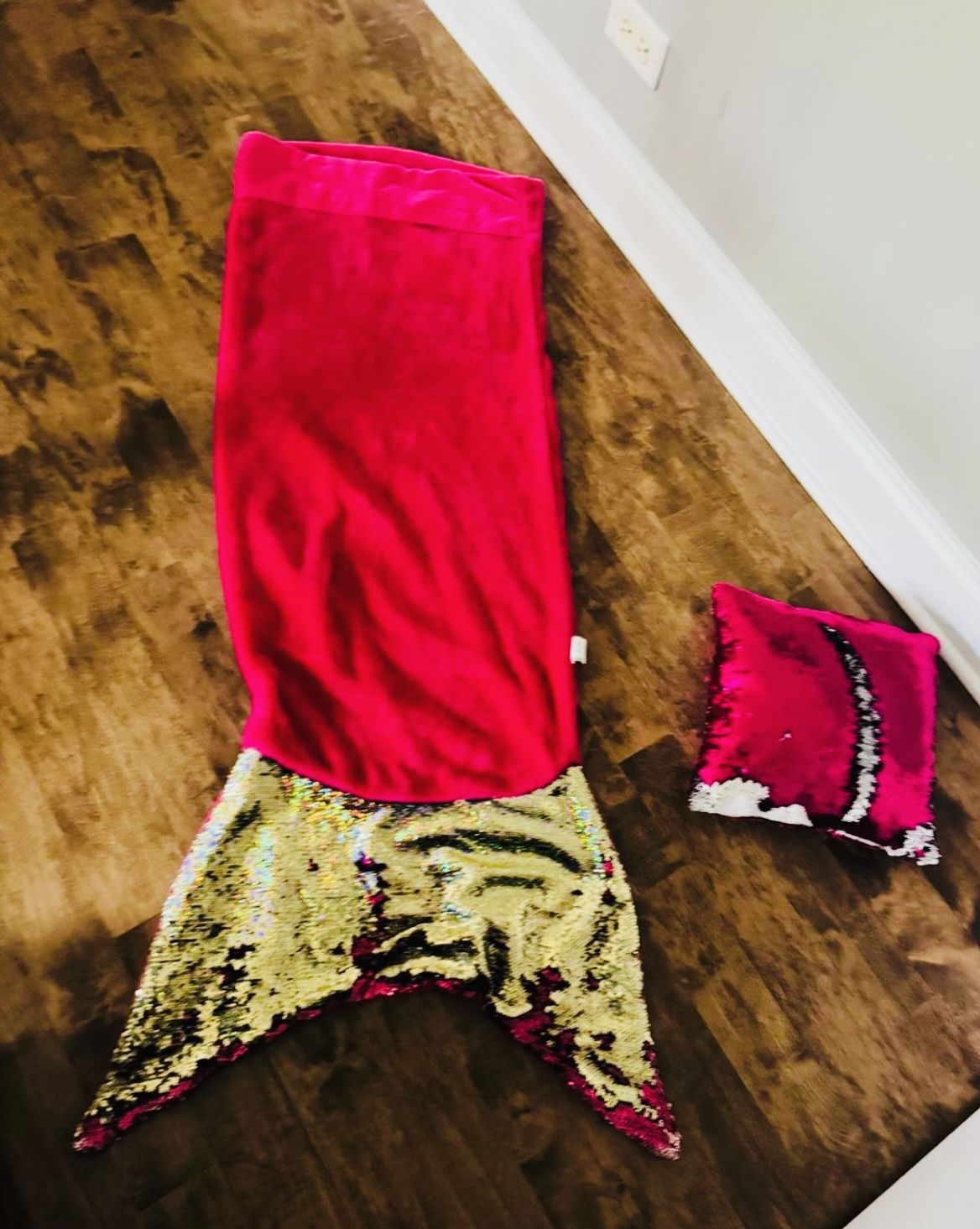 Mermaid Tail Blanket And Pillow