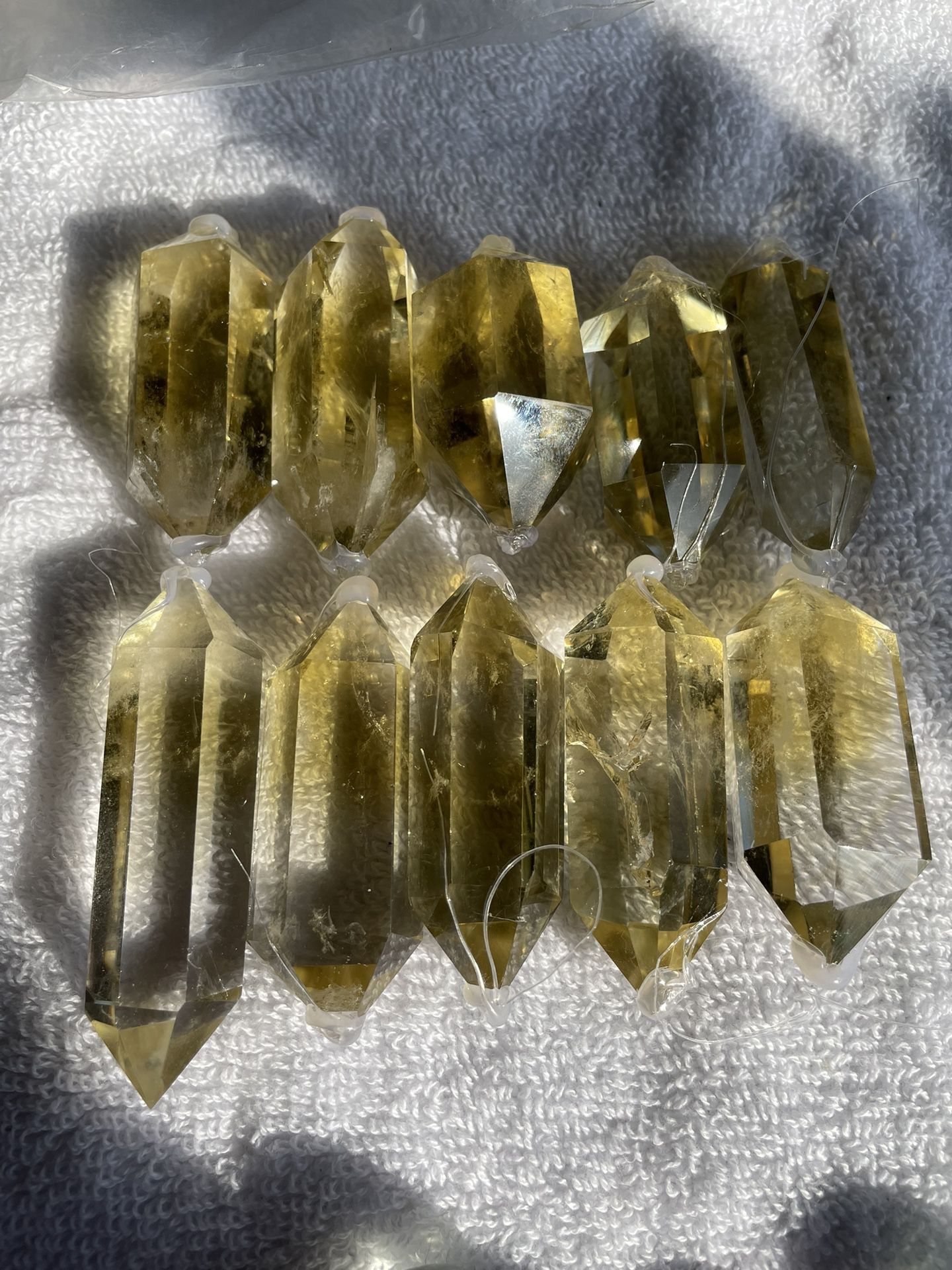 Citrine DT crystals